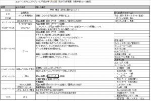 eco365イベントスケジュール青空保育園